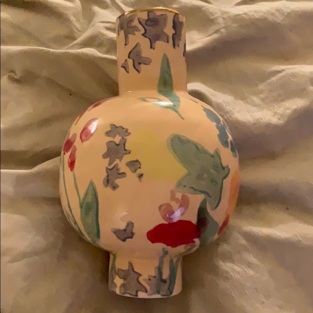 Anthropologie multi color vase